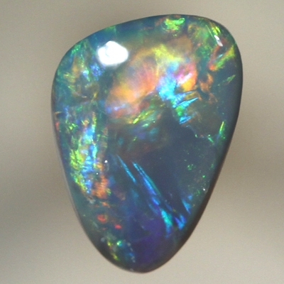 SOLID BLACK OPAL Bright rich rolling flashes of reds